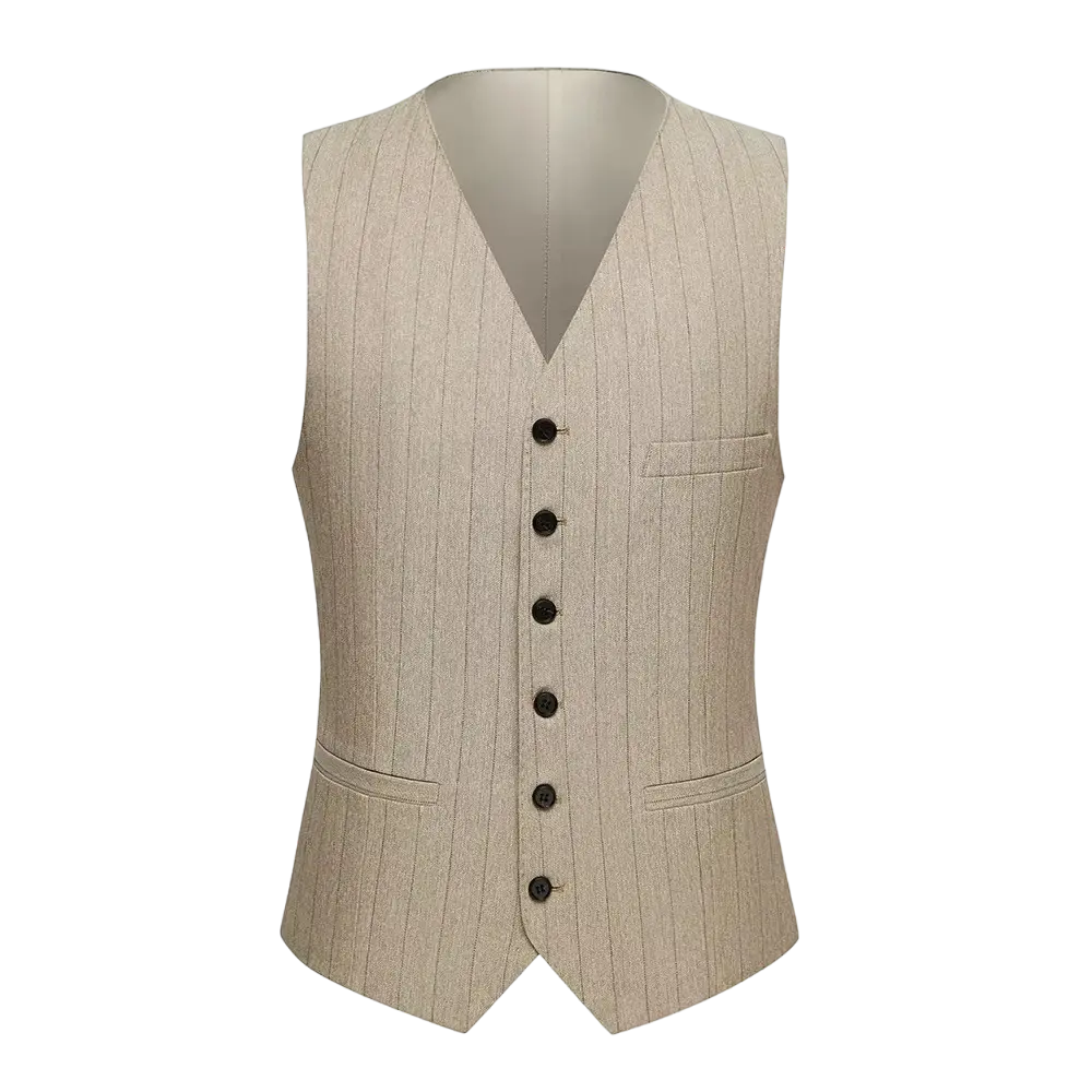 Imperial Beige Three-Piece Suit