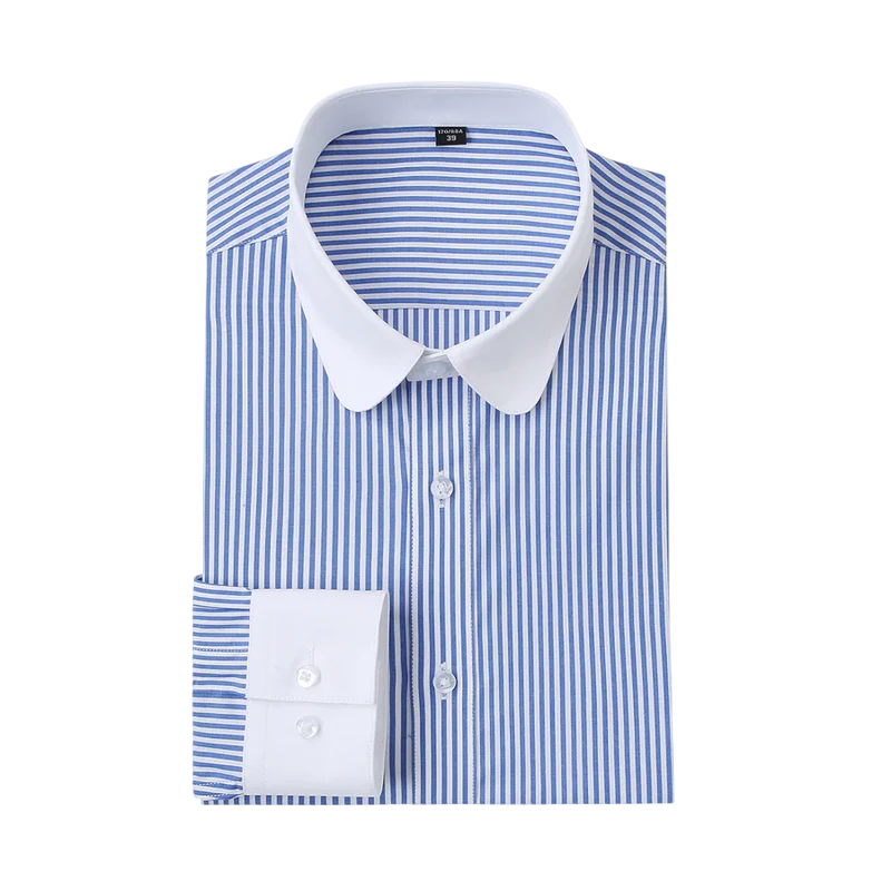 Classic Shelby Shirt in White & Blue