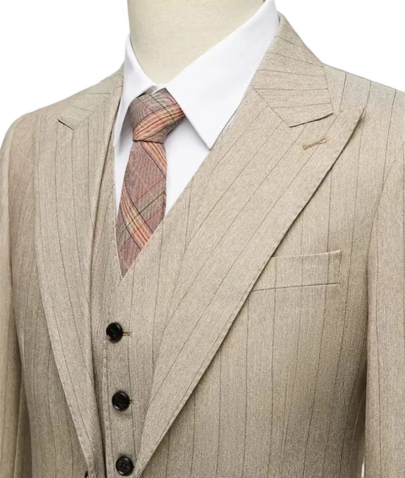 Imperial Beige Three-Piece Suit