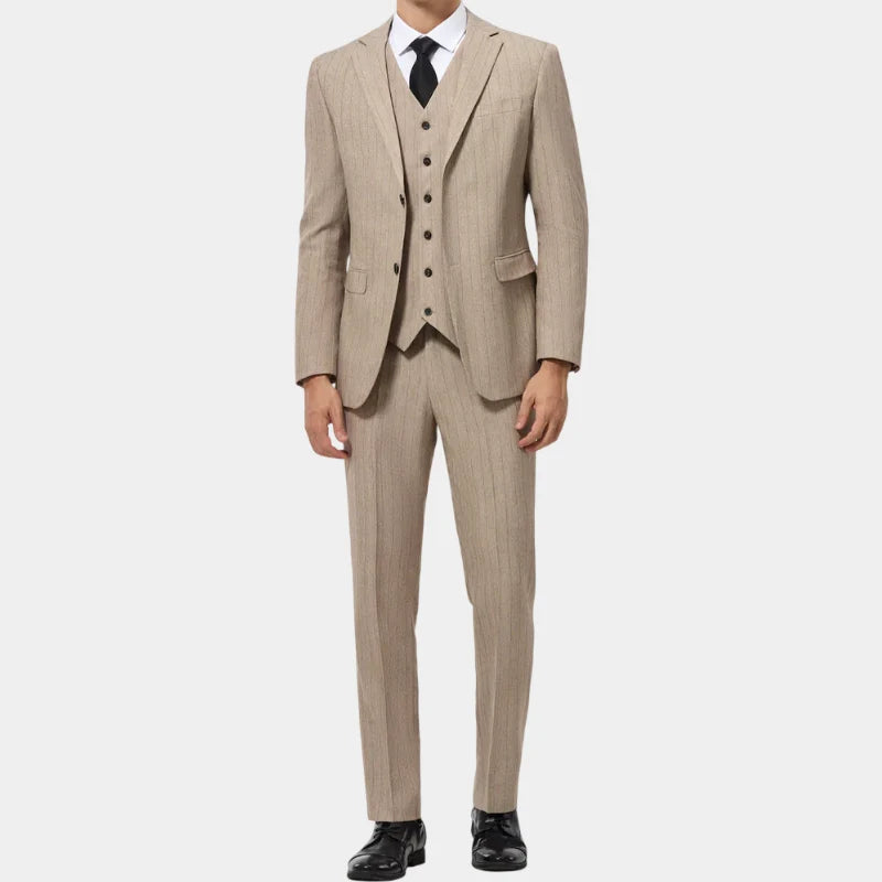 Imperial Beige Three-Piece Suit