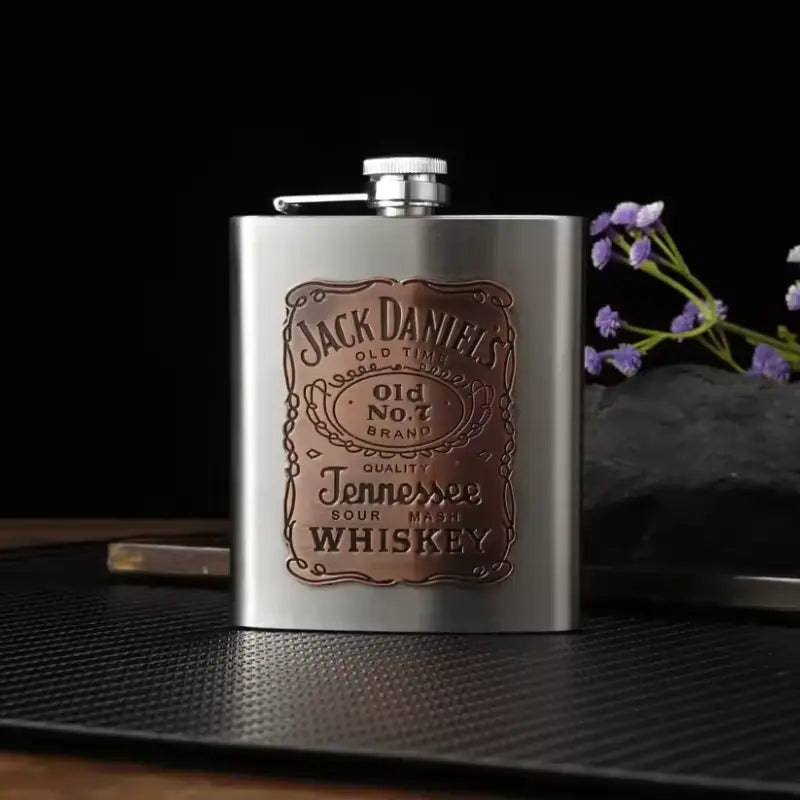 Vintage Red Bronze Flask