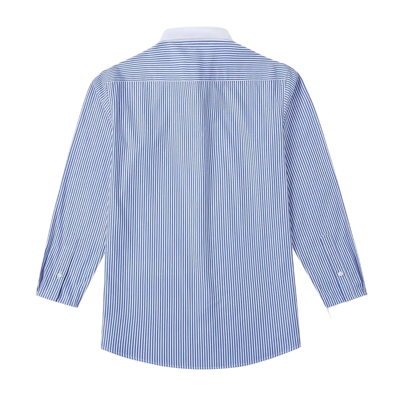 Classic Shelby Shirt in White & Blue