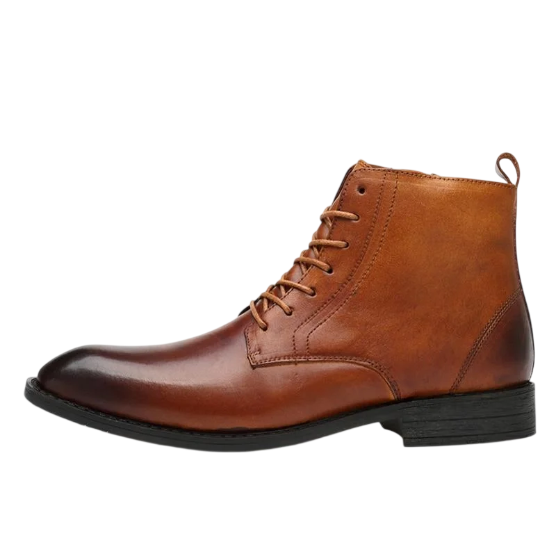 Tommy light brown leather boots